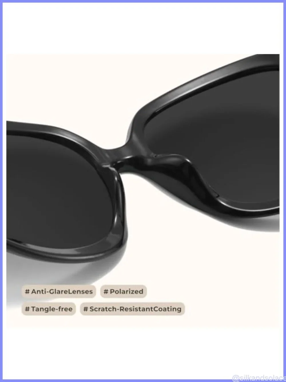 Oversized Polarized Retro Bug Eye Sunglasses UV400
